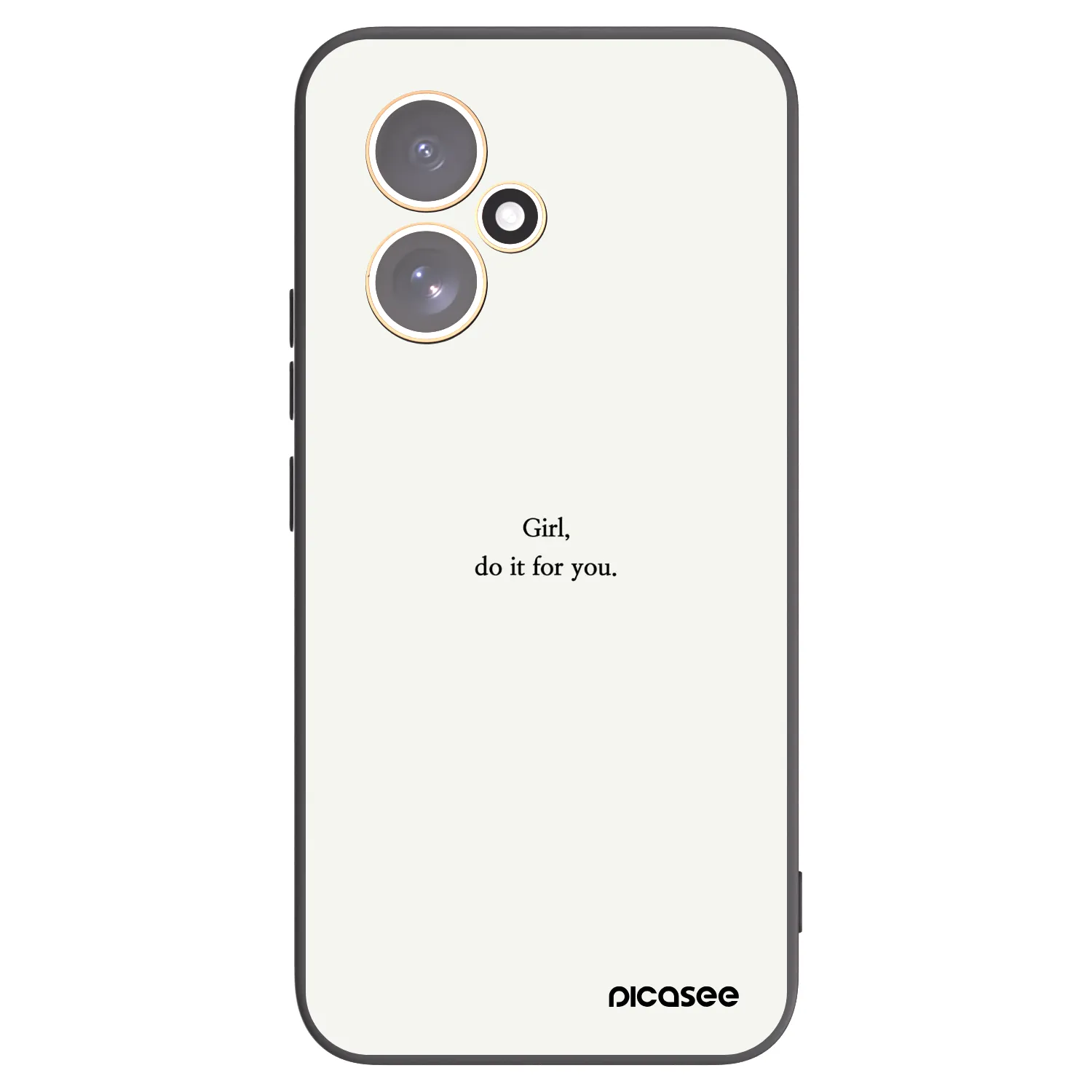 Picasee fekete szilikon tok az alábbi mobiltelefonokra Honor 400 5G - Girl, do it for you