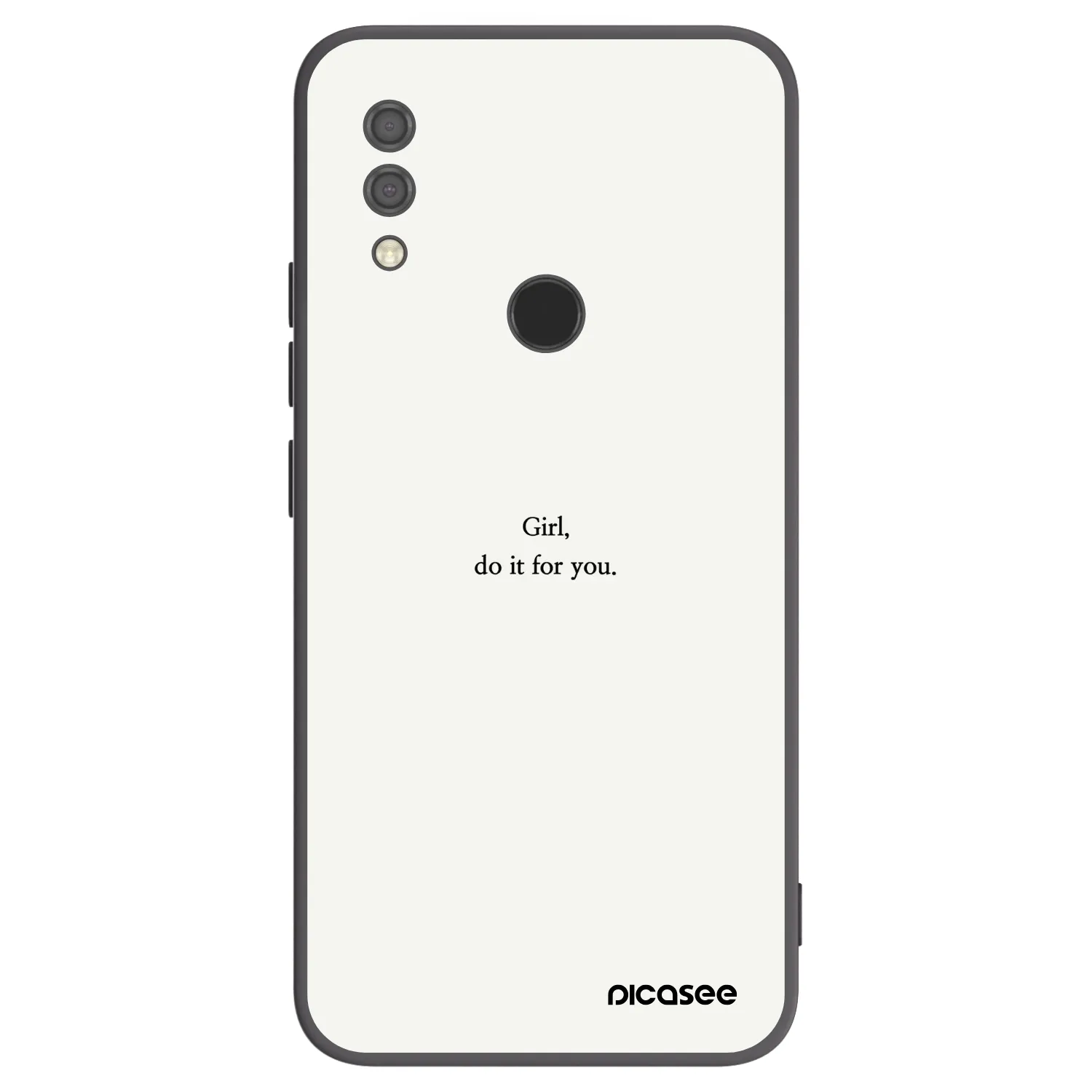 Picasee fekete szilikon tok az alábbi mobiltelefonokra Xiaomi Redmi 7 - Girl, do it for you
