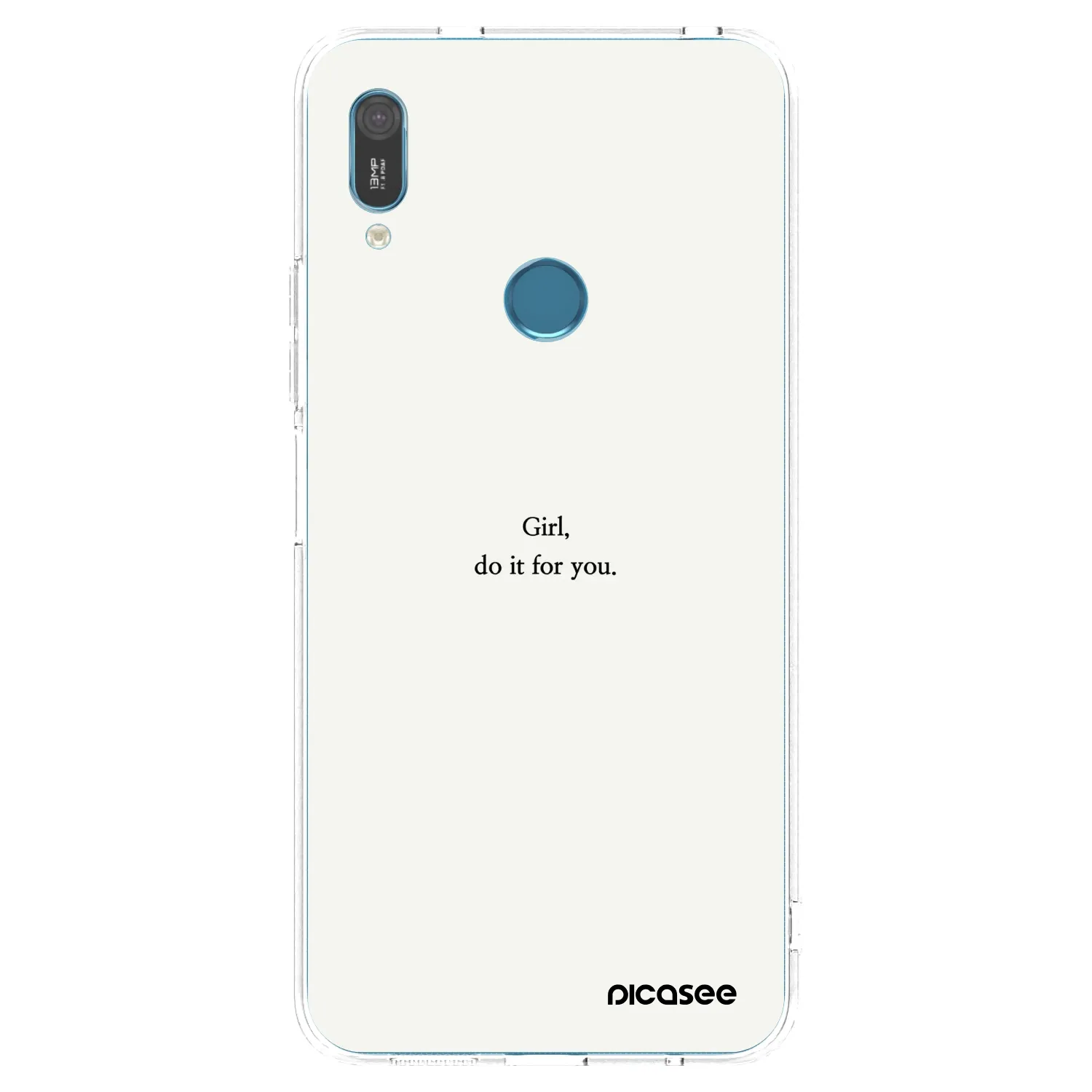 Picasee átlátszó szilikon tok az alábbi mobiltelefonokra Huawei Y6 2019 - Girl, do it for you