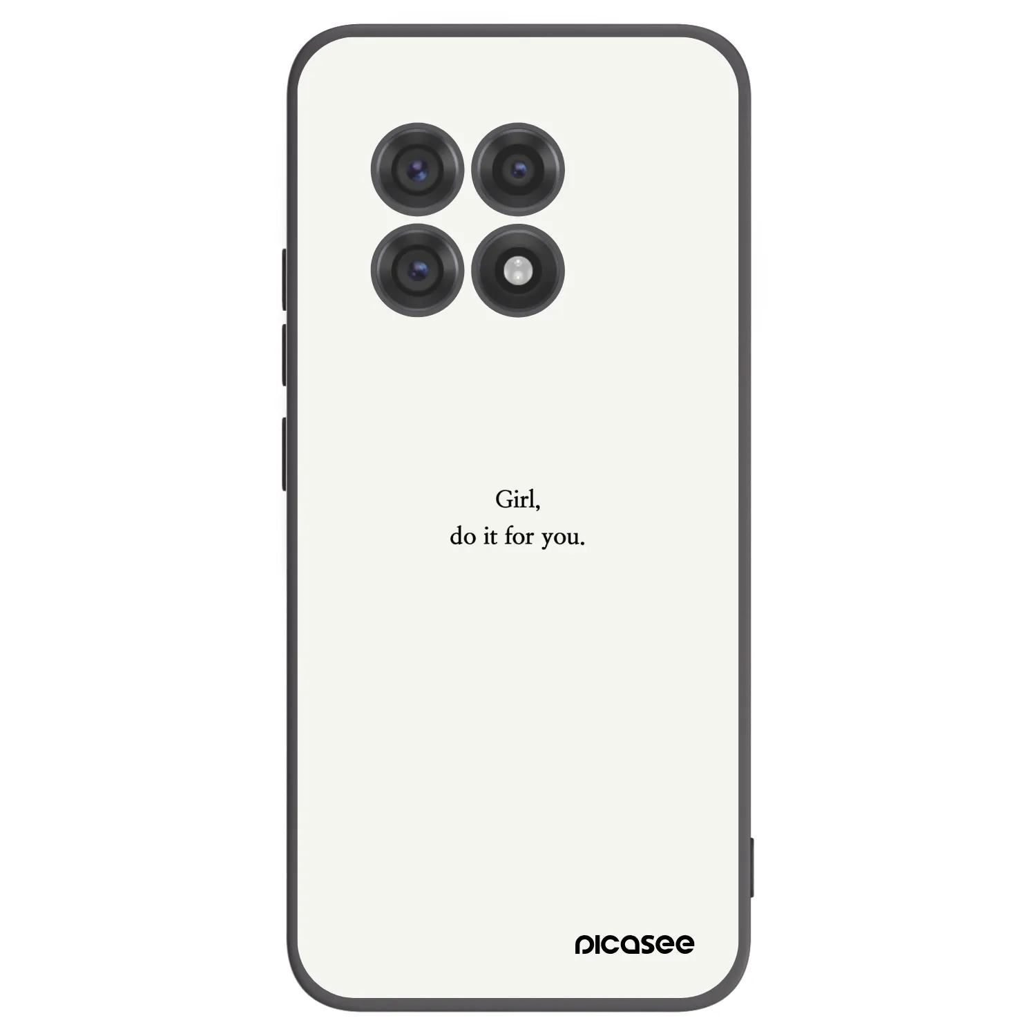 Picasee fekete szilikon tok az alábbi mobiltelefonokra OnePlus 13R 5G - Girl, do it for you