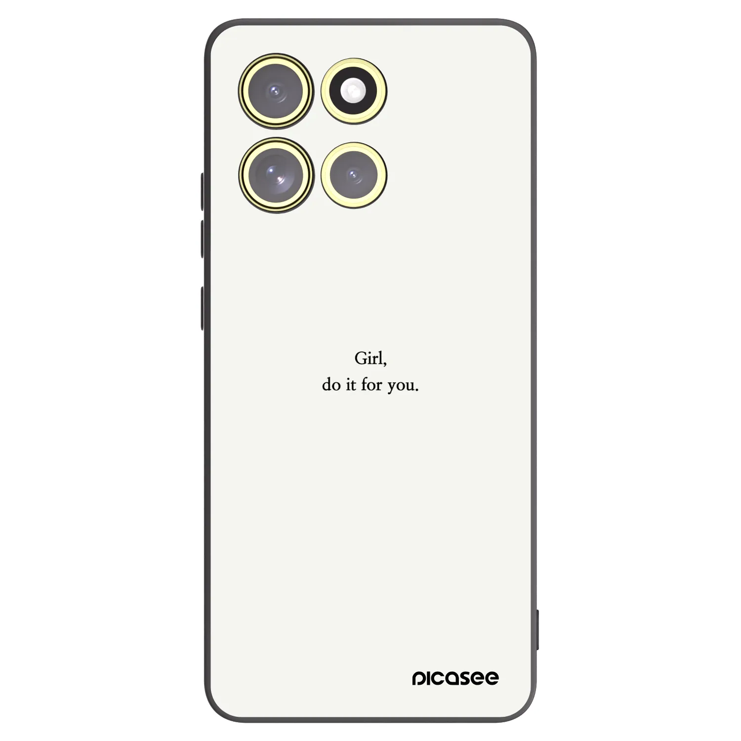 Picasee fekete szilikon tok az alábbi mobiltelefonokra Motorola Moto G86 5G - Girl, do it for you