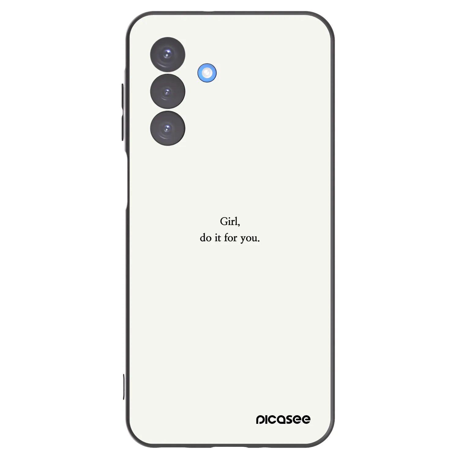 Picasee fekete szilikon tok az alábbi mobiltelefonokra Samsung Galaxy A17 5G - Girl, do it for you