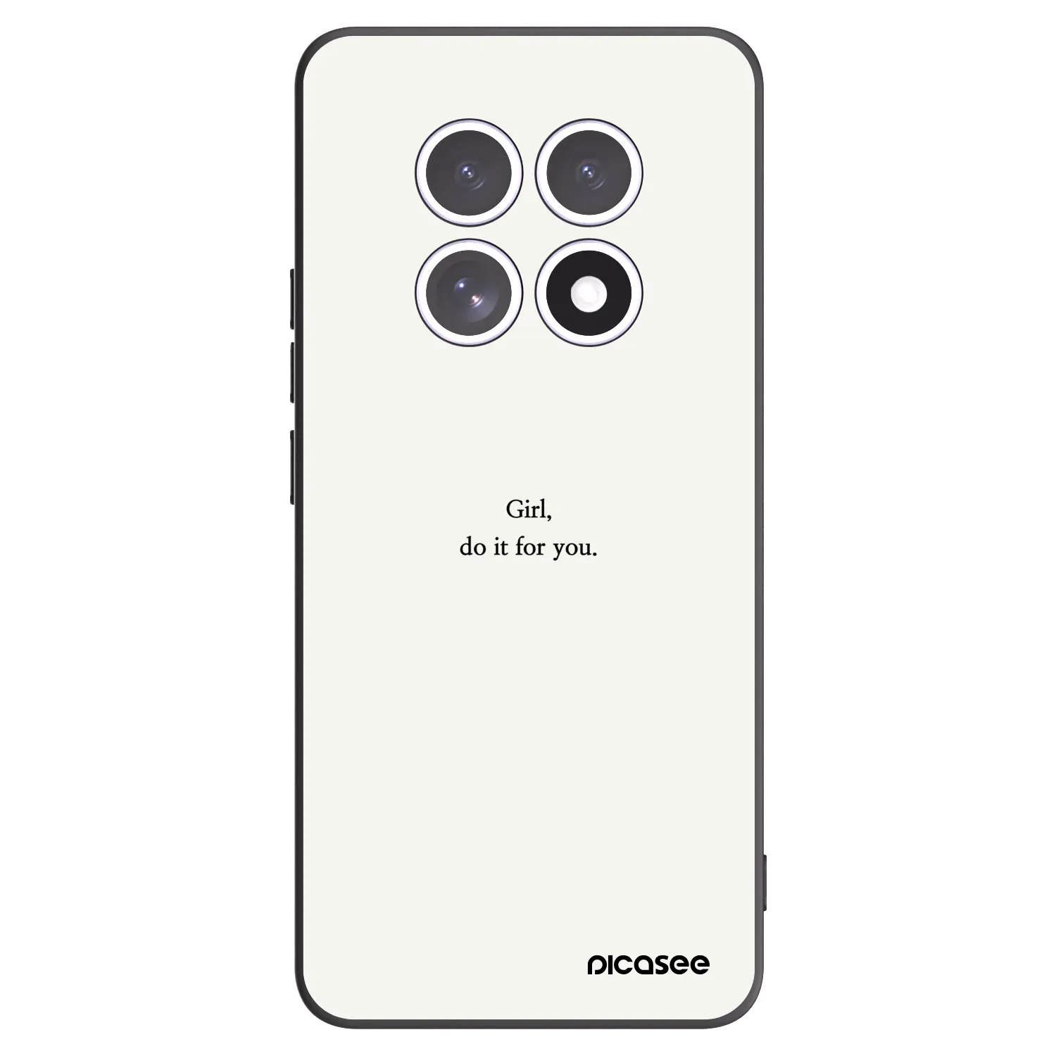 Picasee fekete szilikon tok az alábbi mobiltelefonokra Xiaomi Redmi Note 15 - Girl, do it for you