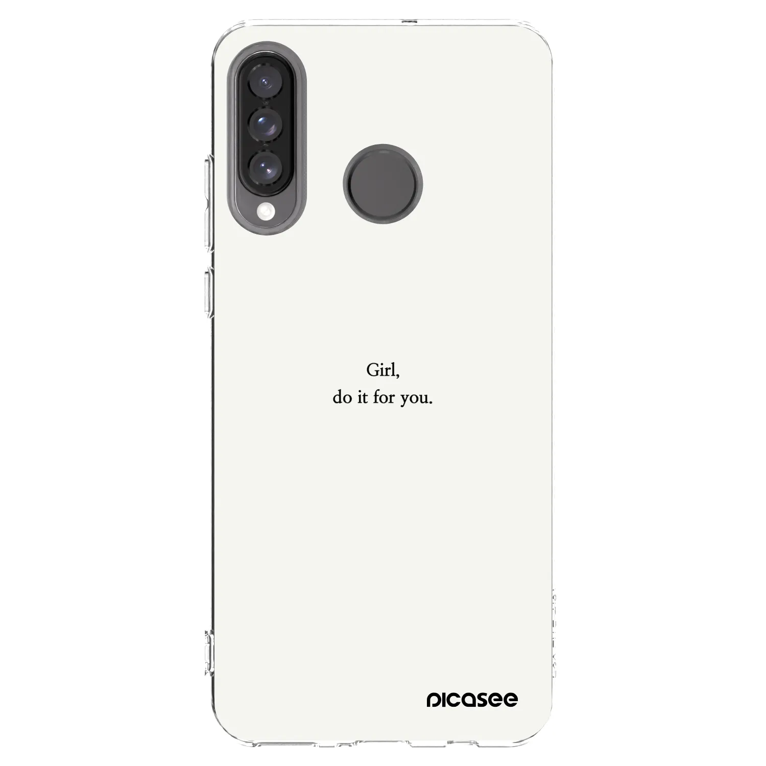 Picasee átlátszó szilikon tok az alábbi mobiltelefonokra Huawei P30 Lite - Girl, do it for you