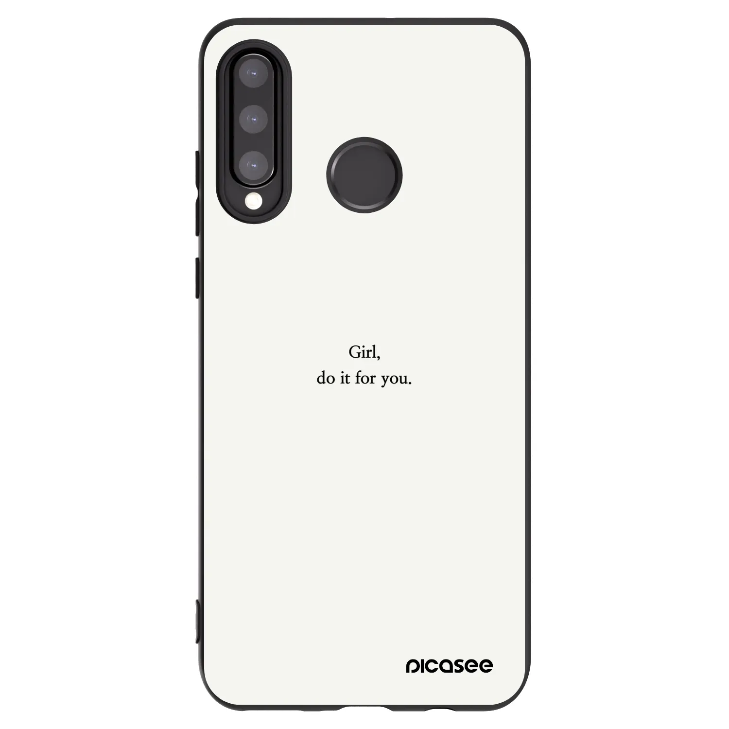 Picasee fekete szilikon tok az alábbi mobiltelefonokra Huawei P30 Lite - Girl, do it for you