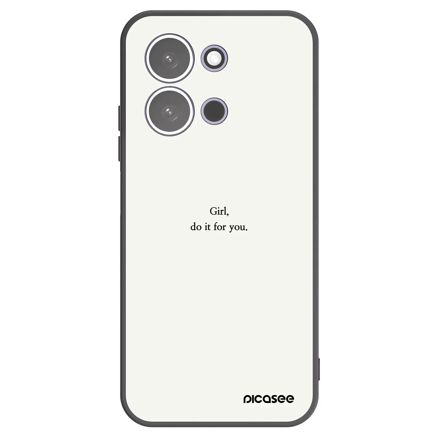 Picasee fekete szilikon tok az alábbi mobiltelefonokra Xiaomi Redmi 15C 5G - Girl, do it for you