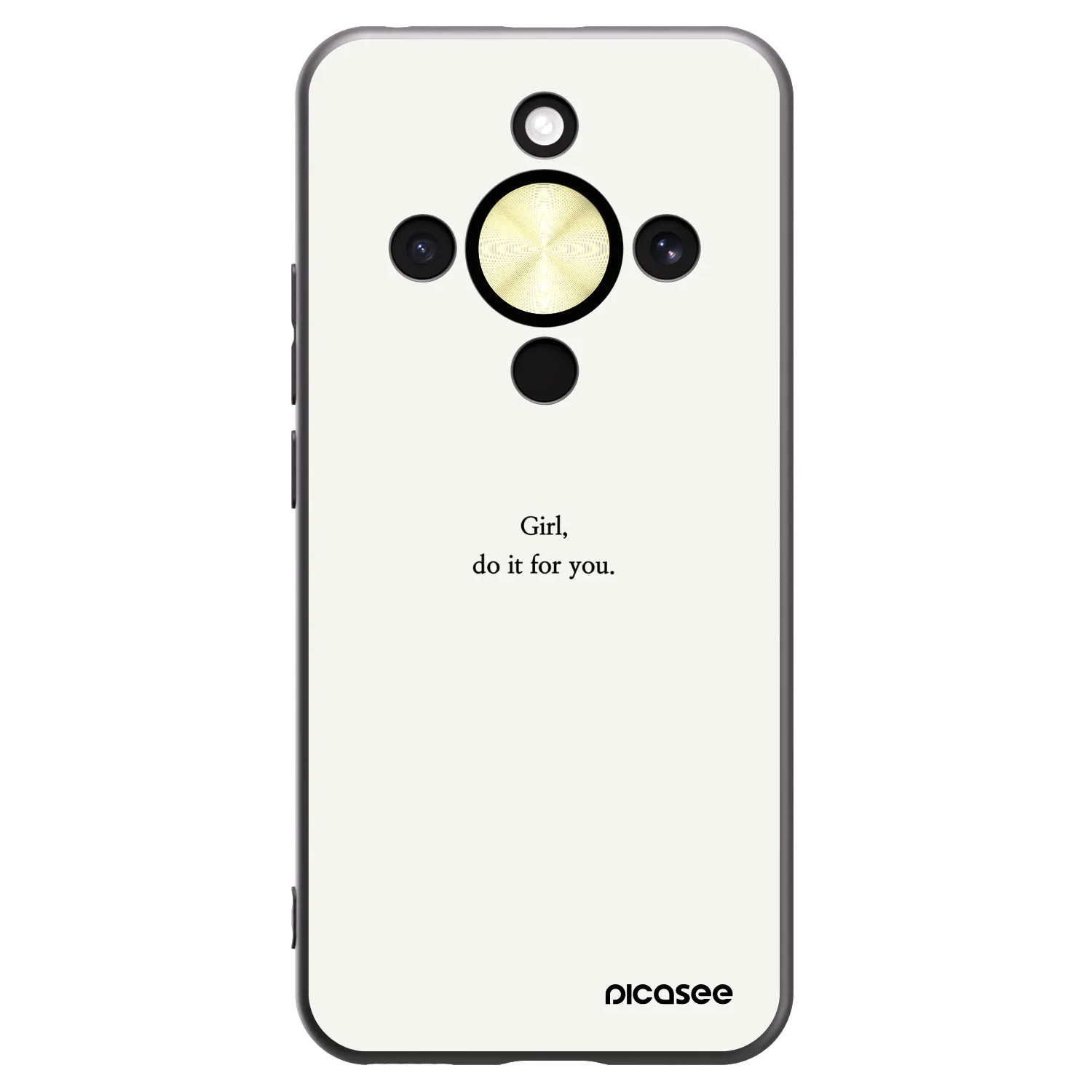 Picasee fekete szilikon tok az alábbi mobiltelefonokra Honor Magic8 Lite 5G - Girl, do it for you