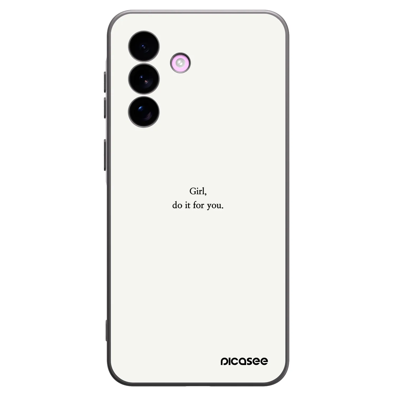 Picasee fekete szilikon tok az alábbi mobiltelefonokra Samsung Galaxy A57 5G - Girl, do it for you