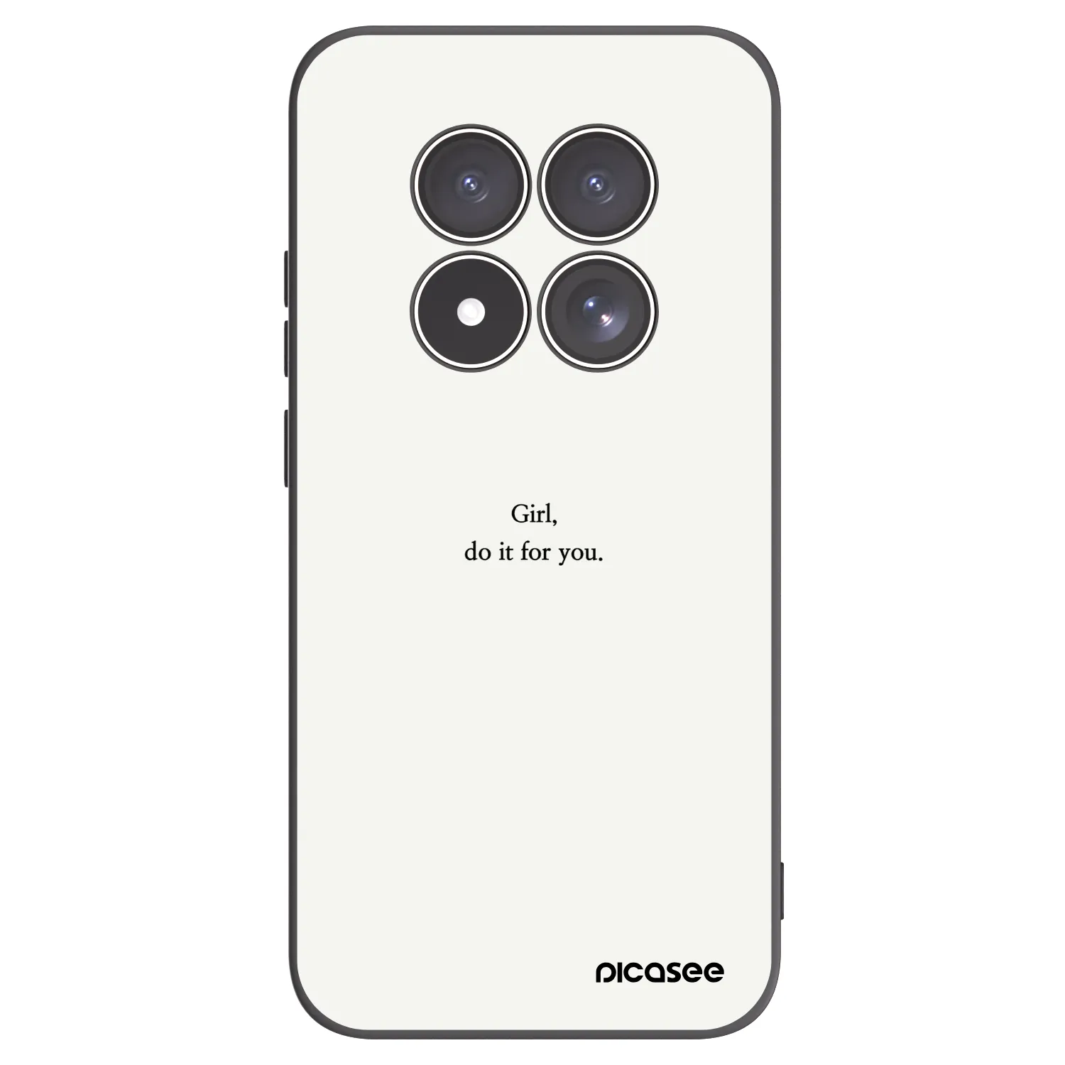 Picasee fekete szilikon tok az alábbi mobiltelefonokra Xiaomi Redmi Note 15 Pro 5G - Girl, do it for you