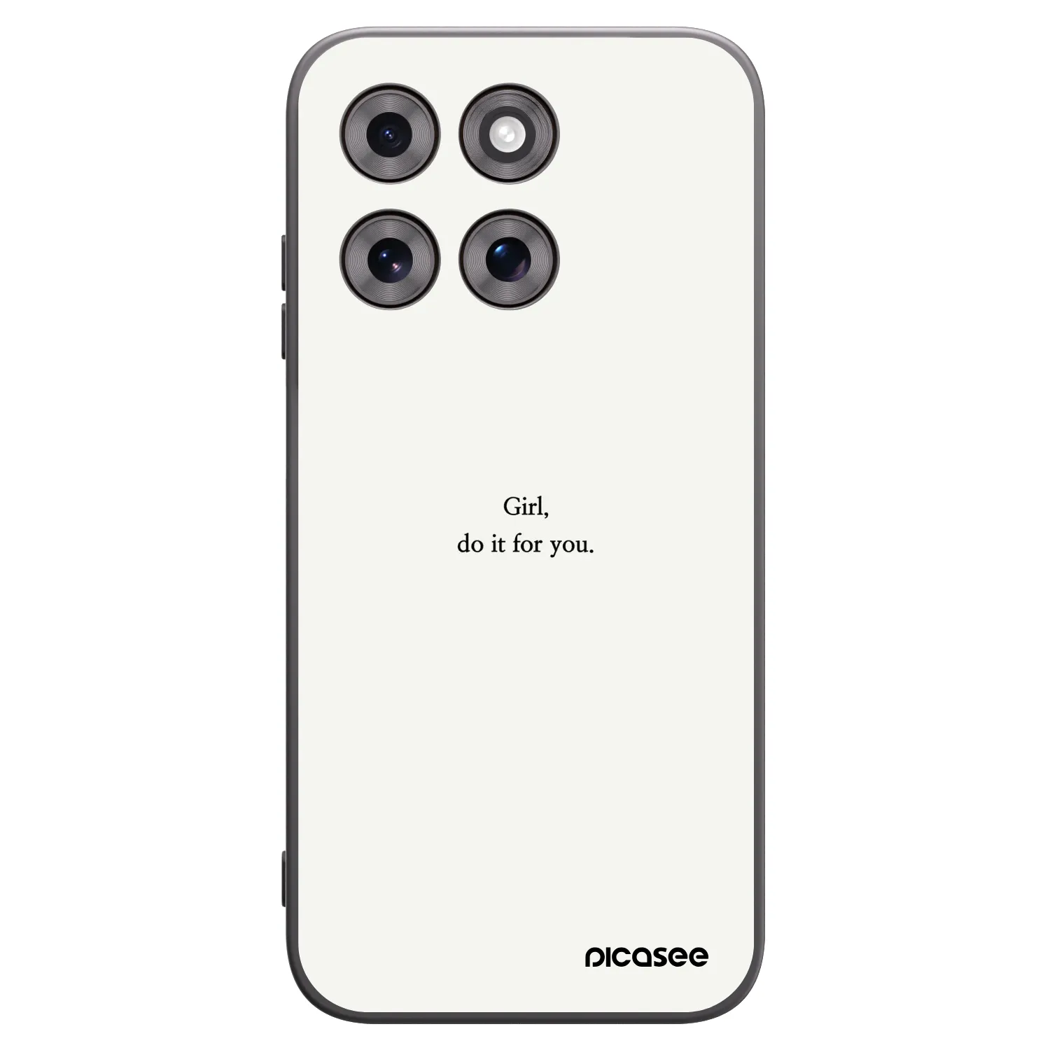 Picasee fekete szilikon tok az alábbi mobiltelefonokra Motorola Moto G77 - Girl, do it for you