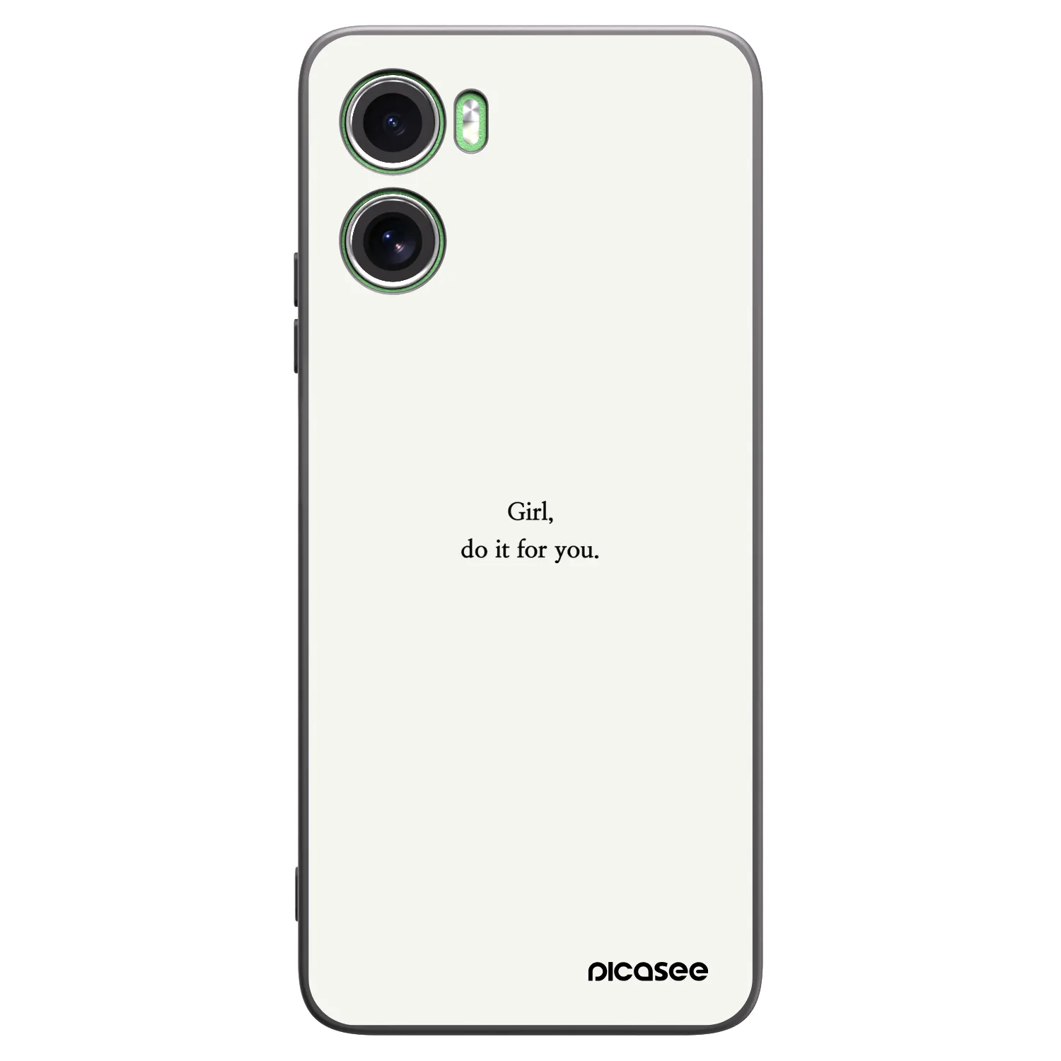 Picasee fekete szilikon tok az alábbi mobiltelefonokra Motorola Moto G06 - Girl, do it for you