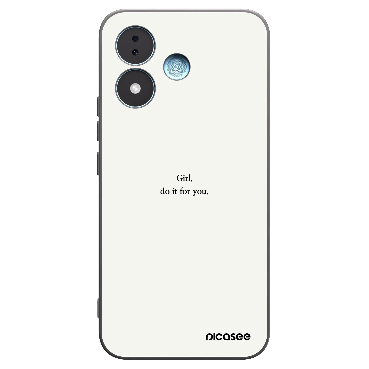 Picasee fekete szilikon tok az alábbi mobiltelefonokra Xiaomi Redmi Note 17 5G - Girl, do it for you