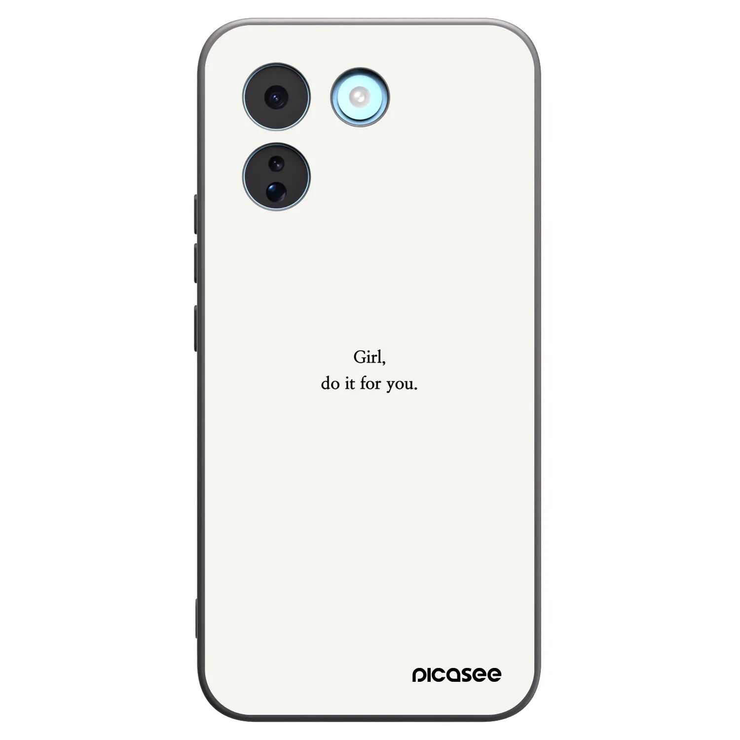 Picasee fekete szilikon tok az alábbi mobiltelefonokra Xiaomi Redmi Note 17 Pro MAX 5G - Girl, do it for you