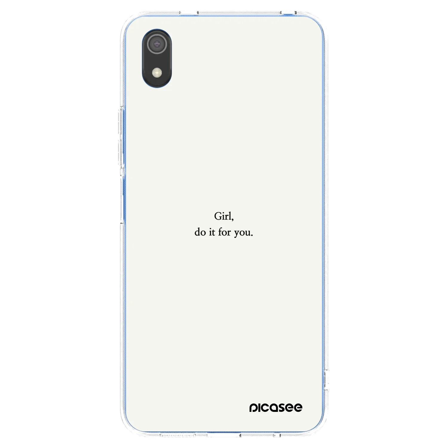 Picasee átlátszó szilikon tok az alábbi mobiltelefonokra Xiaomi Redmi 7A - Girl, do it for you