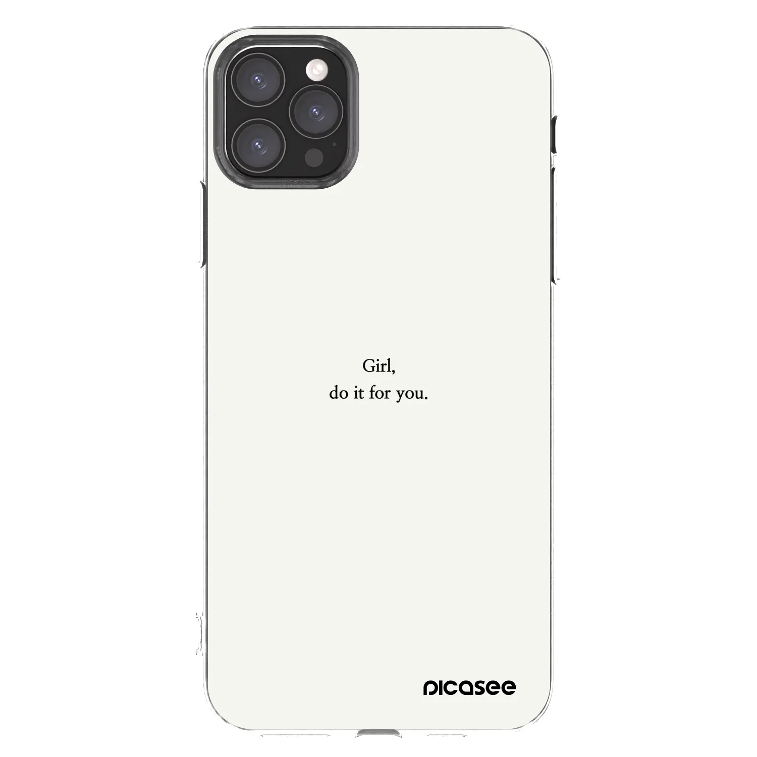 Picasee átlátszó szilikon tok az alábbi mobiltelefonokra Apple iPhone 11 Pro Max - Girl, do it for you