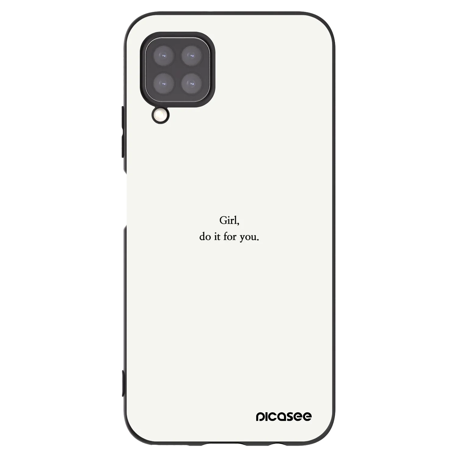 Picasee fekete szilikon tok az alábbi mobiltelefonokra Huawei P40 Lite - Girl, do it for you