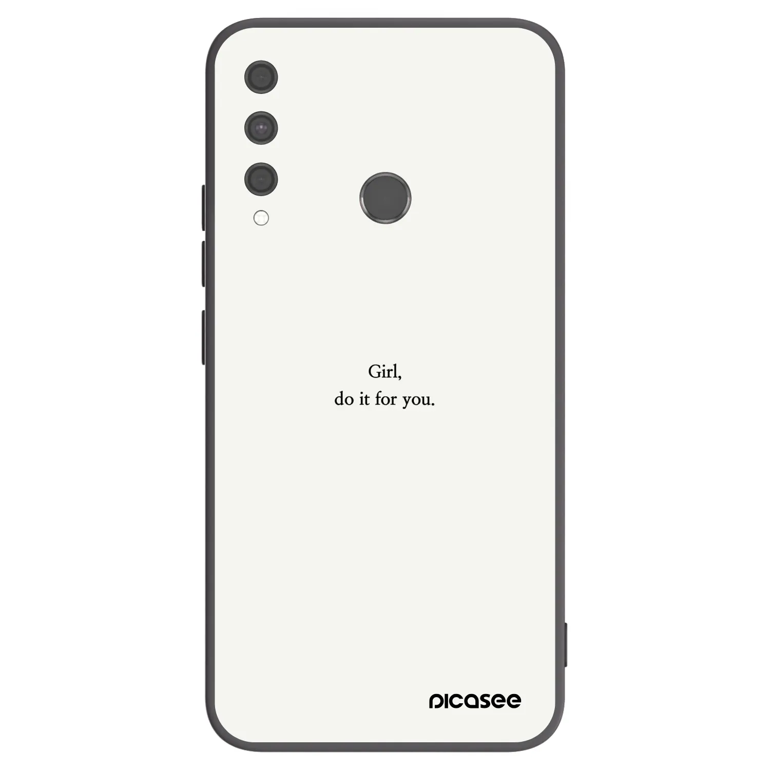 Picasee fekete szilikon tok az alábbi mobiltelefonokra Huawei P40 Lite E - Girl, do it for you