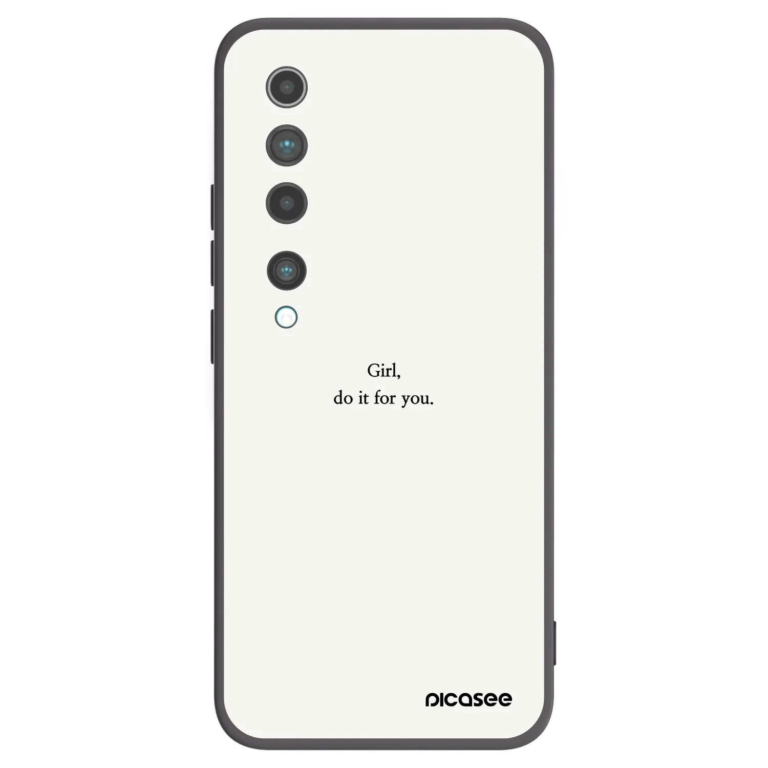 Picasee fekete szilikon tok az alábbi mobiltelefonokra Xiaomi Mi 10 - Girl, do it for you