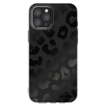 Picasee átlátszó szilikon tok az alábbi mobiltelefonokra Apple iPhone 12 Pro Max - Midnight Leopard
