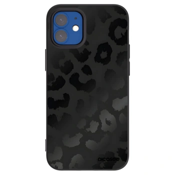 Picasee fekete szilikon tok az alábbi mobiltelefonokra Apple iPhone 12 mini - Midnight Leopard