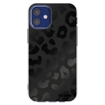 Picasee átlátszó szilikon tok az alábbi mobiltelefonokra Apple iPhone 12 mini - Midnight Leopard