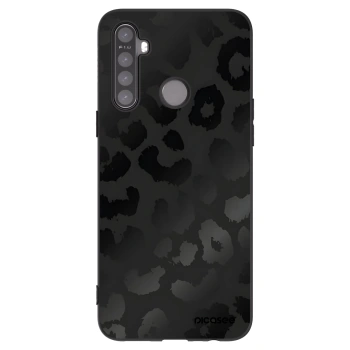 Picasee fekete szilikon tok az alábbi mobiltelefonokra Realme 5 - Midnight Leopard
