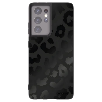 Picasee fekete szilikon tok az alábbi mobiltelefonokra Samsung Galaxy S21 Ultra 5G G998B - Midnight Leopard