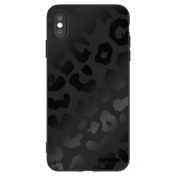 Picasee fekete szilikon tok az alábbi mobiltelefonokra Apple iPhone XS Max - Midnight Leopard