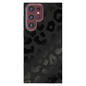 Picasee átlátszó szilikon tok az alábbi mobiltelefonokra Samsung Galaxy S22 Ultra 5G - Midnight Leopard