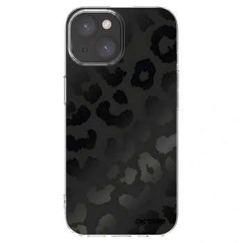 Picasee átlátszó szilikon tok az alábbi mobiltelefonokra Apple iPhone 15 - Midnight Leopard