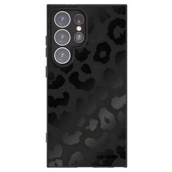Picasee fekete szilikon tok az alábbi mobiltelefonokra Samsung Galaxy S24 Ultra S928B 5G - Midnight Leopard