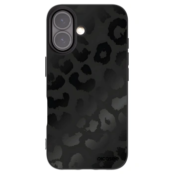 Picasee fekete szilikon tok az alábbi mobiltelefonokra Apple iPhone 16 - Midnight Leopard