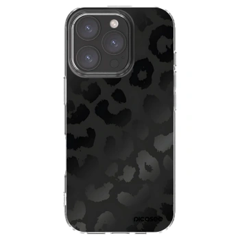 Picasee átlátszó szilikon tok az alábbi mobiltelefonokra Apple iPhone 16 Pro - Midnight Leopard