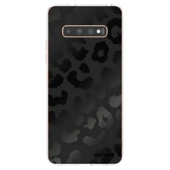 Picasee átlátszó szilikon tok az alábbi mobiltelefonokra Samsung Galaxy S10 Plus G975 - Midnight Leopard