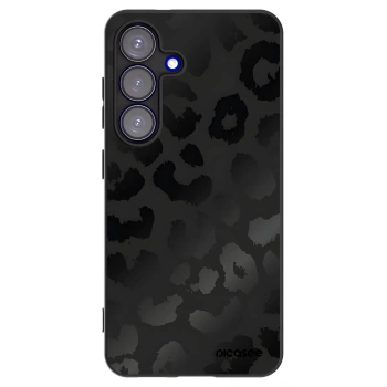 Picasee fekete szilikon tok az alábbi mobiltelefonokra Samsung Galaxy S25 5G - Midnight Leopard