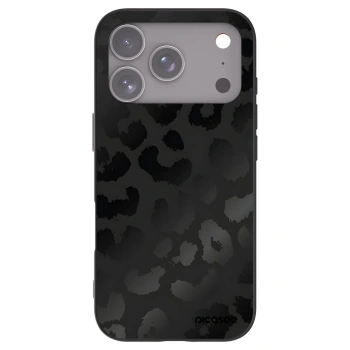 Picasee fekete szilikon tok az alábbi mobiltelefonokra Apple iPhone 17 Pro - Midnight Leopard