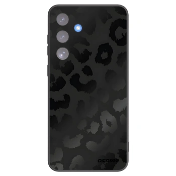 Picasee fekete szilikon tok az alábbi mobiltelefonokra Samsung Galaxy S25 FE 5G - Midnight Leopard