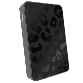 Picasee Powerbank MagSafe 10 000 mAh Szürke - Midnight Leopard