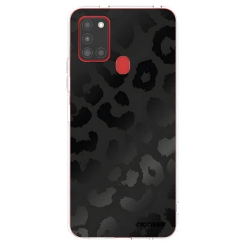 Picasee átlátszó szilikon tok az alábbi mobiltelefonokra Samsung Galaxy A21s - Midnight Leopard