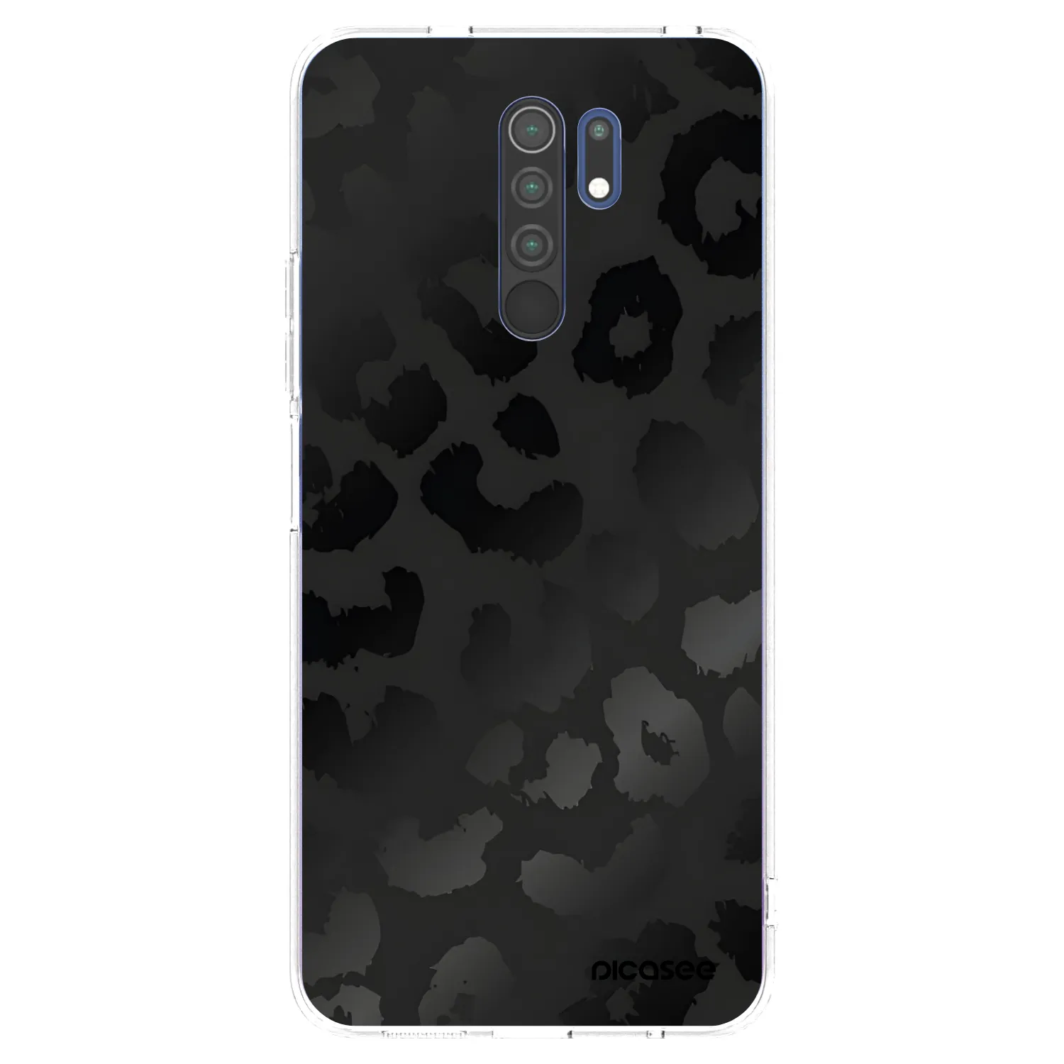 Picasee átlátszó szilikon tok az alábbi mobiltelefonokra Xiaomi Redmi 9 - Midnight Leopard