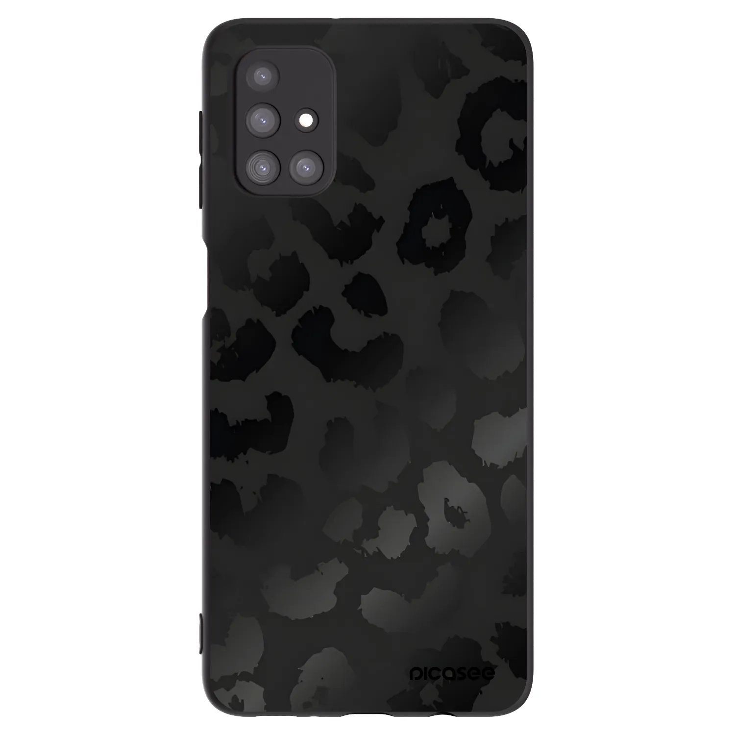 Picasee fekete szilikon tok az alábbi mobiltelefonokra Samsung Galaxy M31s - Midnight Leopard