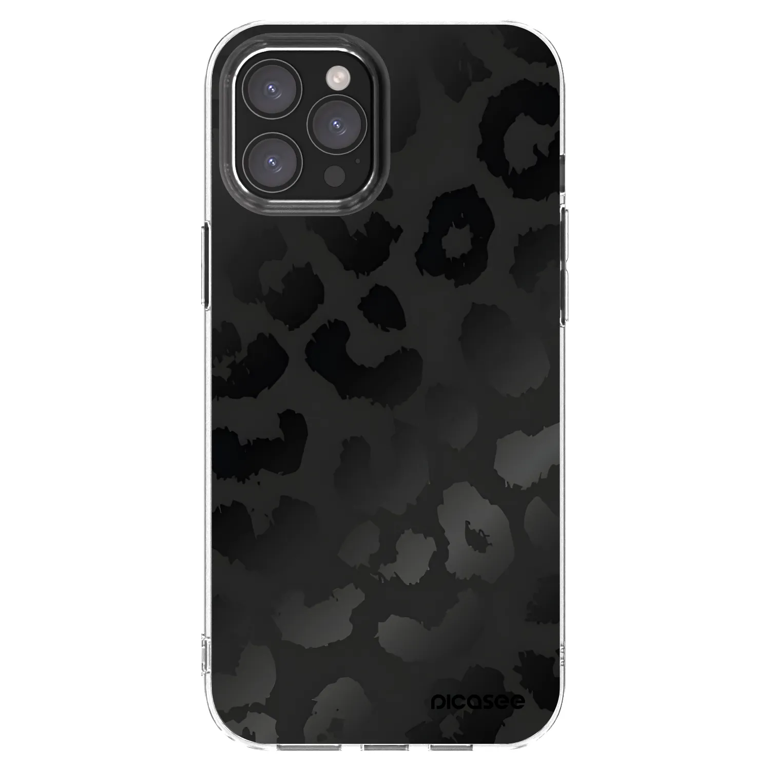 Picasee átlátszó szilikon tok az alábbi mobiltelefonokra Apple iPhone 12 Pro Max - Midnight Leopard