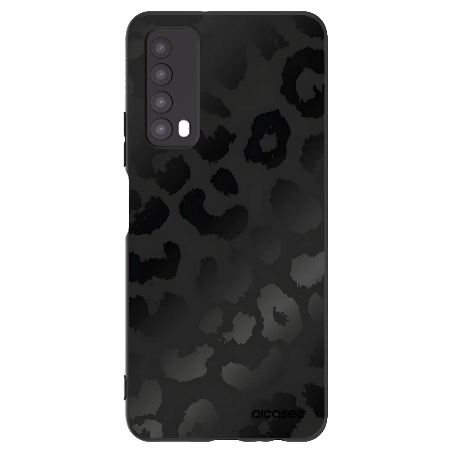 Picasee fekete szilikon tok az alábbi mobiltelefonokra Huawei P Smart 2021 - Midnight Leopard