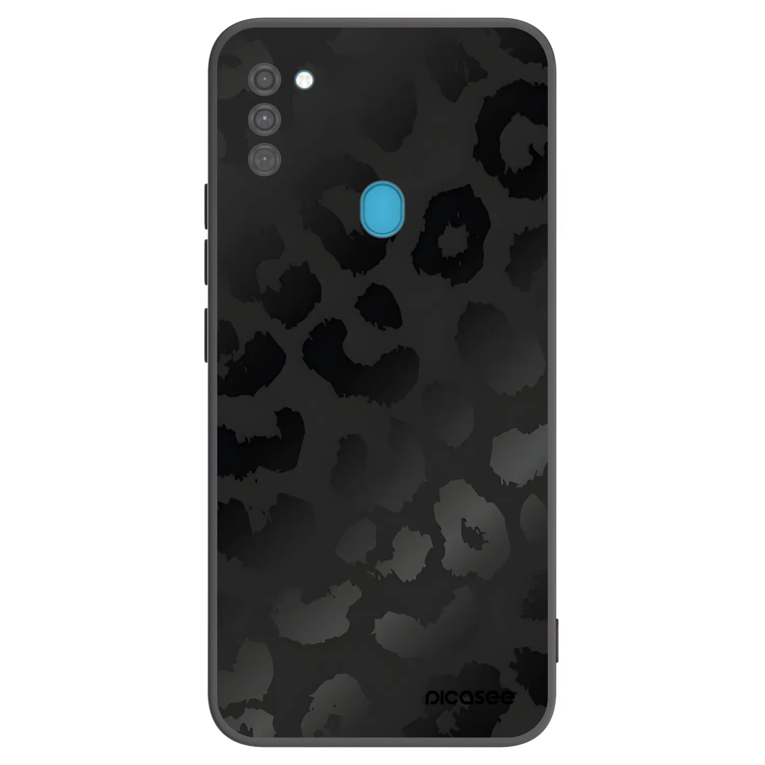 Picasee fekete szilikon tok az alábbi mobiltelefonokra Samsung Galaxy M11 - Midnight Leopard