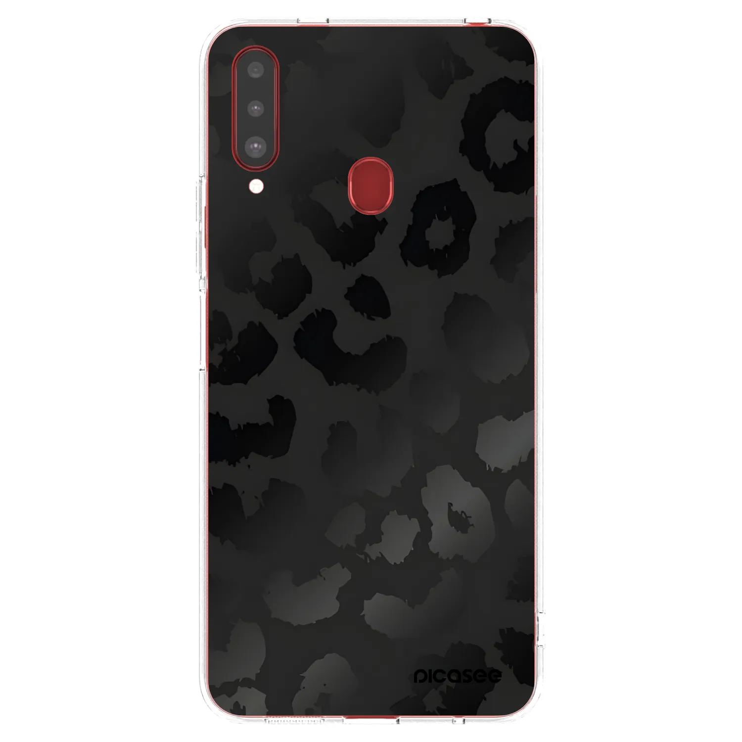 Picasee átlátszó szilikon tok az alábbi mobiltelefonokra Samsung Galaxy A20s - Midnight Leopard