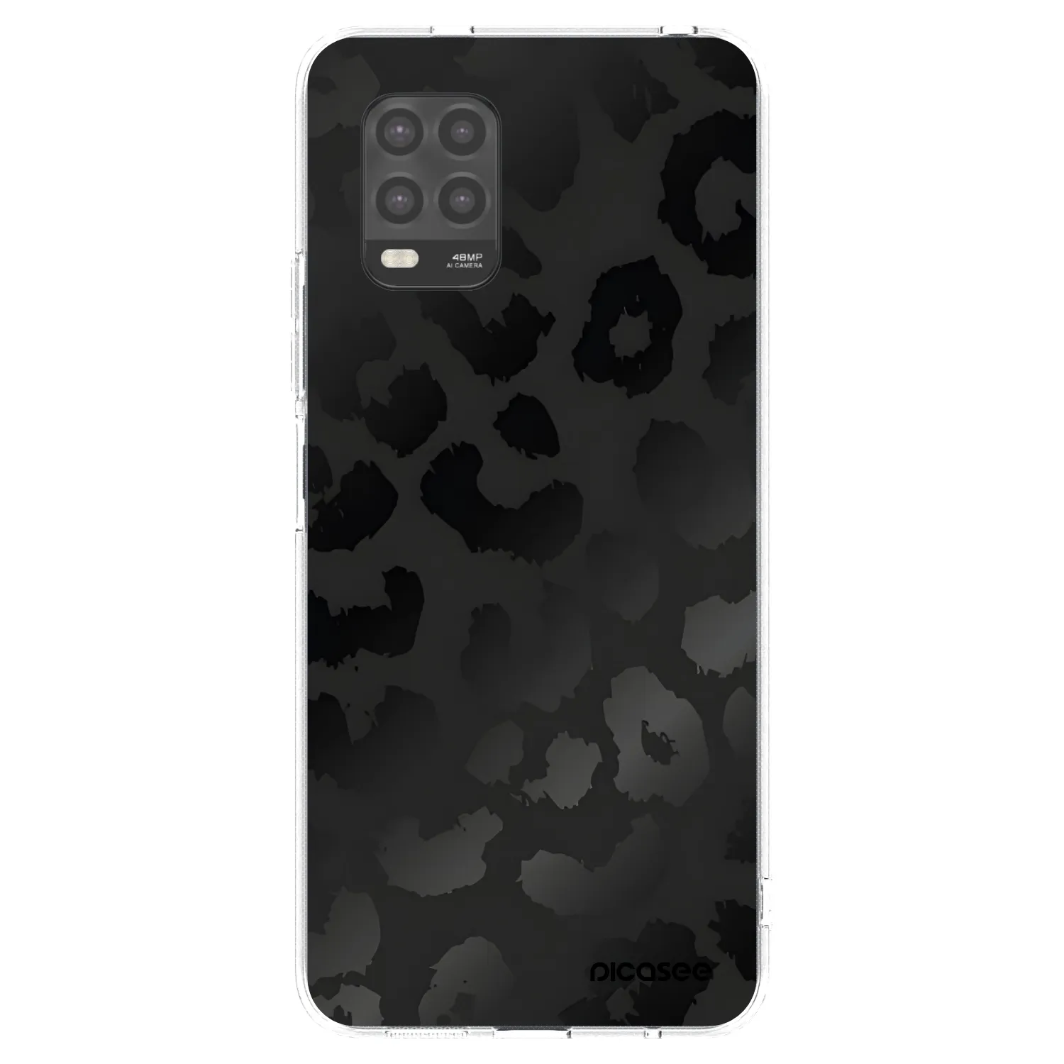 Picasee átlátszó szilikon tok az alábbi mobiltelefonokra Xiaomi Mi 10 Lite - Midnight Leopard