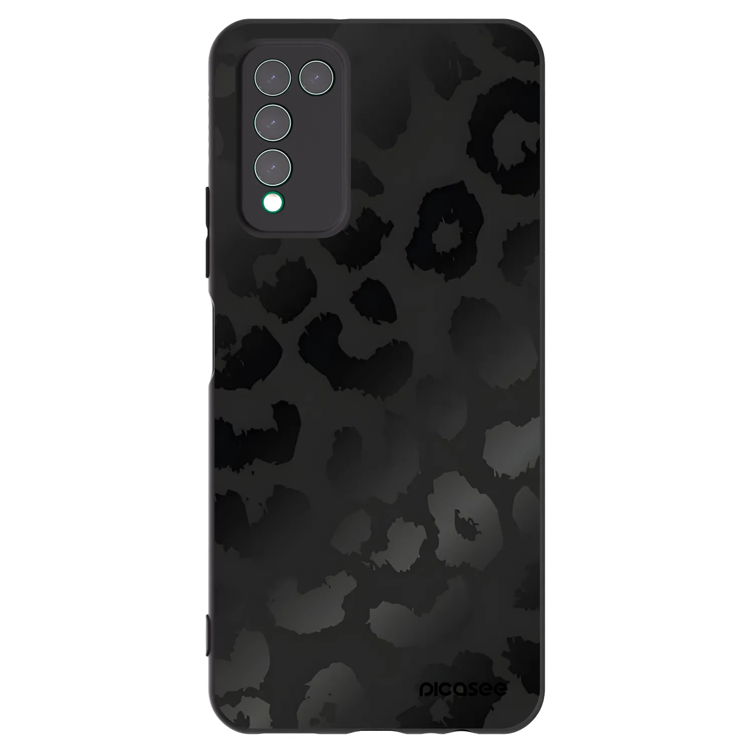 Picasee fekete szilikon tok az alábbi mobiltelefonokra Honor 10X Lite - Midnight Leopard