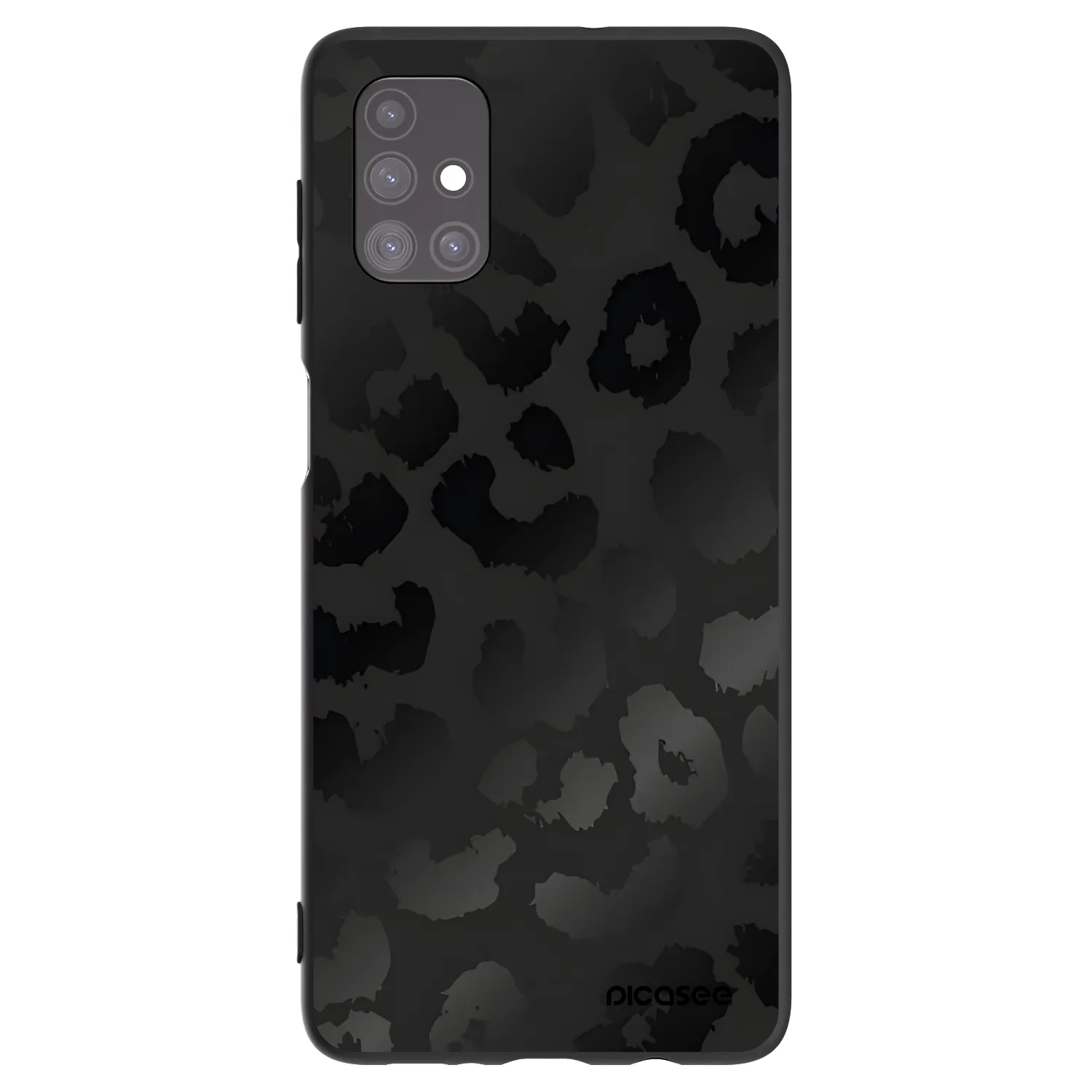 Picasee fekete szilikon tok az alábbi mobiltelefonokra Samsung Galaxy M51 M515F - Midnight Leopard