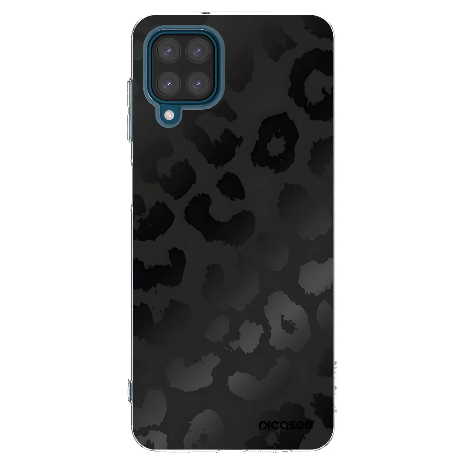 Picasee átlátszó szilikon tok az alábbi mobiltelefonokra Samsung Galaxy A12 A125F - Midnight Leopard