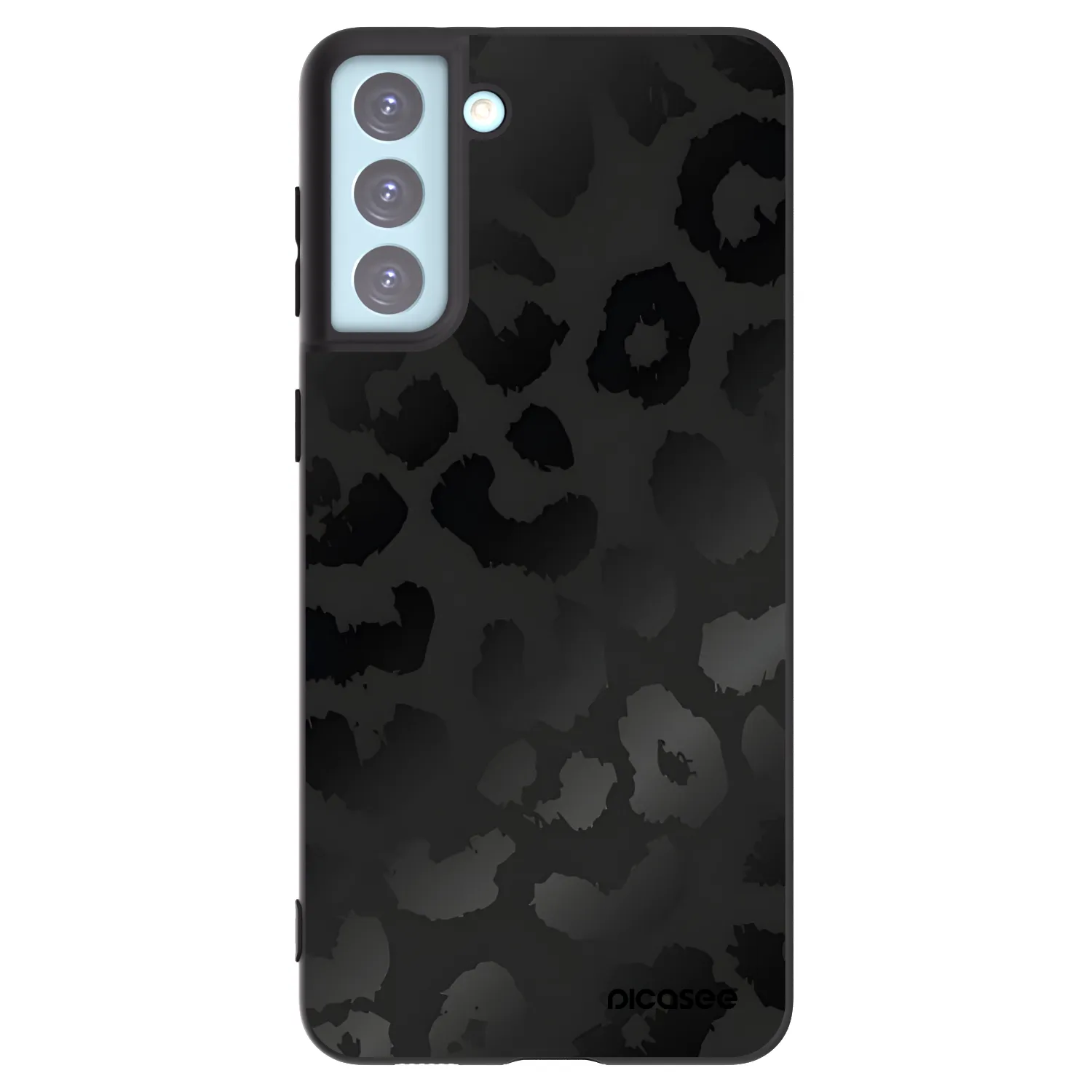 Picasee fekete szilikon tok az alábbi mobiltelefonokra Samsung Galaxy S21+ 5G G996F - Midnight Leopard